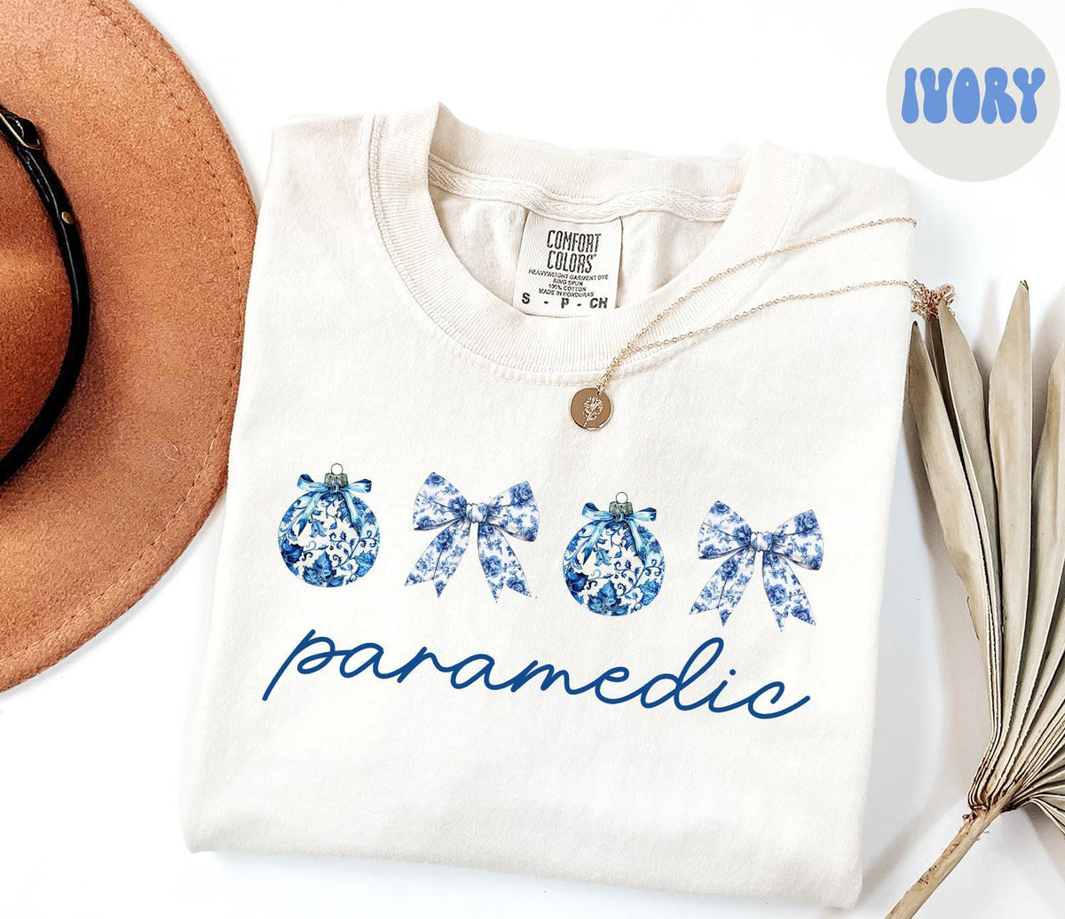 Paramedic Christmas Shirt Paramedic Shirt Gifts Chinoiserie Coquette Shirt Comfort Colors Tshirt Crewneck Tee Women Graphic Tee – Premium Graphic · Trending Graphic Apparel