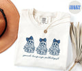 SLP Speech Language Pathologist French Blue Toile Halloween Ghost Coquette Shirt Gift Comfort Colors Tshirt Crewneck Tee Crew Neck Women Graphic Tee – Everyday Comfort · Perfect For Daily Wear