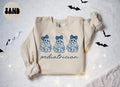 Pediatrician French Blue Toile Halloween Ghosts Coquette Floral Sweatshirt Gifts for Her Funny Sweater Shirt Cozy Comfy Unique Sweatshirt – Feel-Good Design · Top Pick For Any Outfit