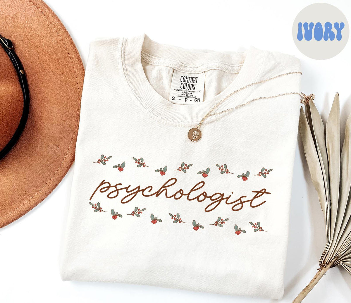 Psychologist Christmas Shirt Psychology Shirt Gifts Holly Shirt Comfort Colors Tshirt Crewneck Tee Women Graphic Tee – Fan Favorite · Top Pick For Any Outfit