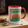 Lake Tahoe California Retro Ombre Sun Mountain Coffee Mug 11 oz Lake Tahoe California Nature Lover Gift Mountain Enthusiast Mug Graphic Tee – Warm & Stylish · High-Quality Print