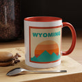Wyoming Retro Ombre Sun Mountain Coffee Mug 11 oz Wyoming Nature Lover Gift Mountain Enthusiast Mug Personalization Available Graphic Tee – Soft Feel · Must-Have Style