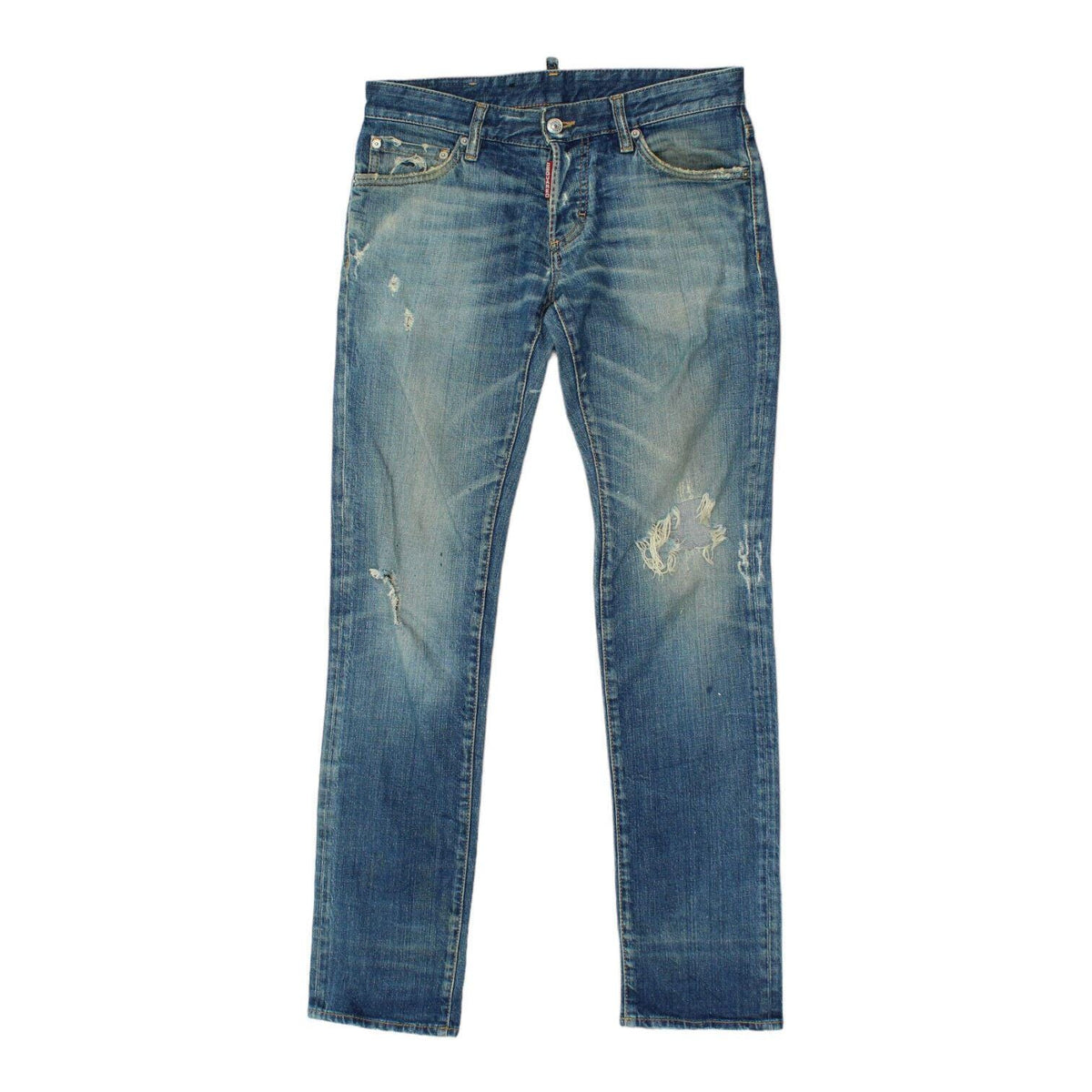 Dsquared2 Womens Blue Slim Leg Distressed Jeans High End Designer Denim VTG Graphic Tee – Warm & Stylish · High-Quality Print