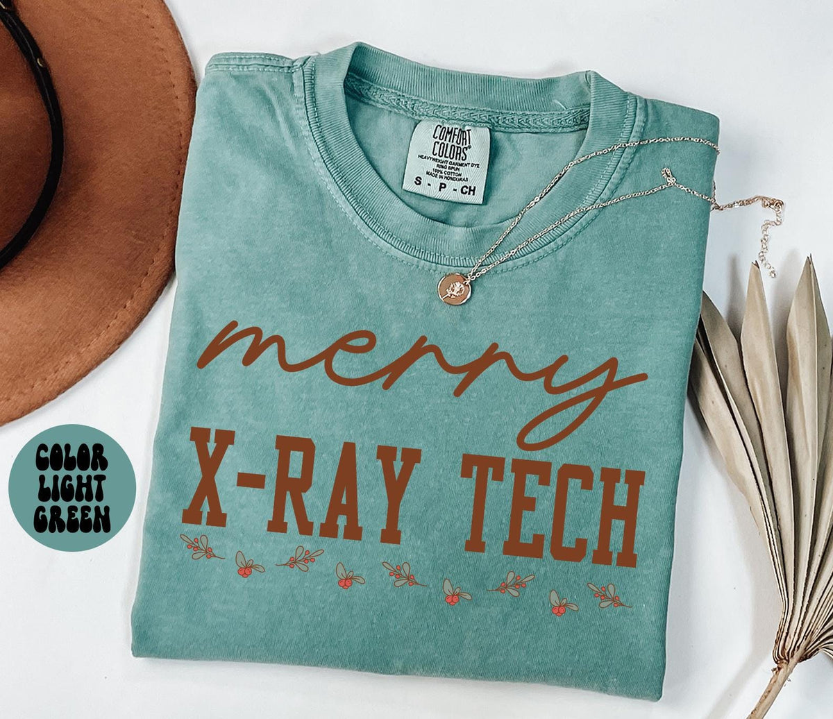 Xray Tech Radiologic Technologist Christmas Shirt Christmas Gifts Comfort Colors Funny Tshirt Crewneck Tee Women Graphic Tee – Fan Favorite · Great Gift For Fans