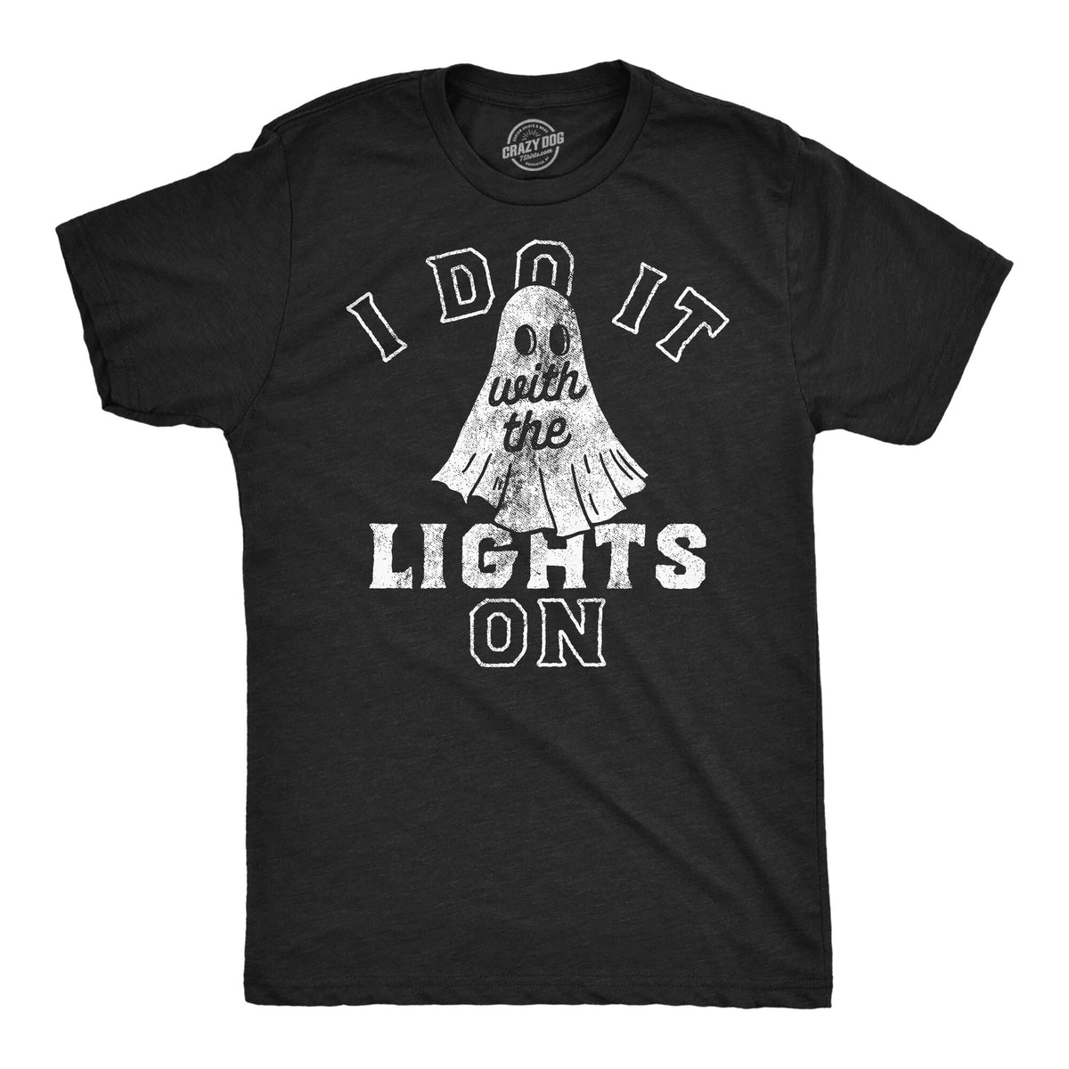 Ghost Shirt Halloween Shirt Black Spooky Shirt Funny Halloween Shirt Inappropriate Shirt Ghost Costume I Do It With The Lights Off Graphic Tee – Soft Feel · Great Gift For Fans