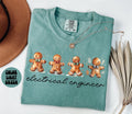 Electrical Engineer Shirt Christmas Shirt Gifts Gingerbread Man Shirt Comfort Colors Tshirt Crewneck Tee Crew Neck Men Women Graphic Tee – Easygoing Wear · Perfect For Daily Wear