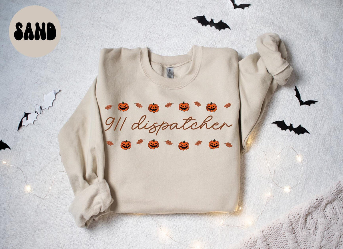 911 Dispatcher Halloween Sweatshirt 911 Dispatcher Sweatshirt Gifts for Her Pumpkin Crewneck Cozy Sweater Shirt Unique Sweatshirt – Easygoing Wear · Trending Graphic Apparel
