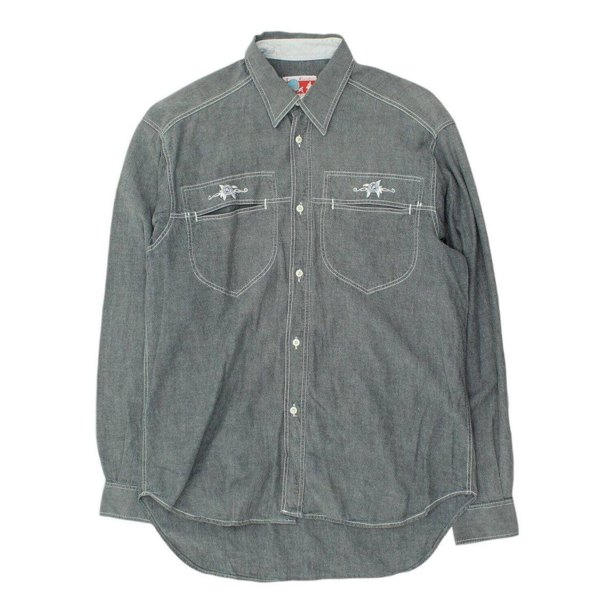 Benetton Mens Grey Casual Shirt Vintage High End Luxury Designer VTG Graphic Tee – Warm & Stylish · Must-Have Style