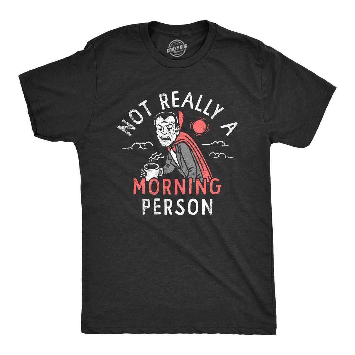 Not Really A Morning Person Bat Shirt Halloween Shirt Mens Funny Halloween Shirt Halloween Costume Ideas Vampire Shirts Dracula Shirts Graphic Tee – Easygoing Wear · High-Quality Print