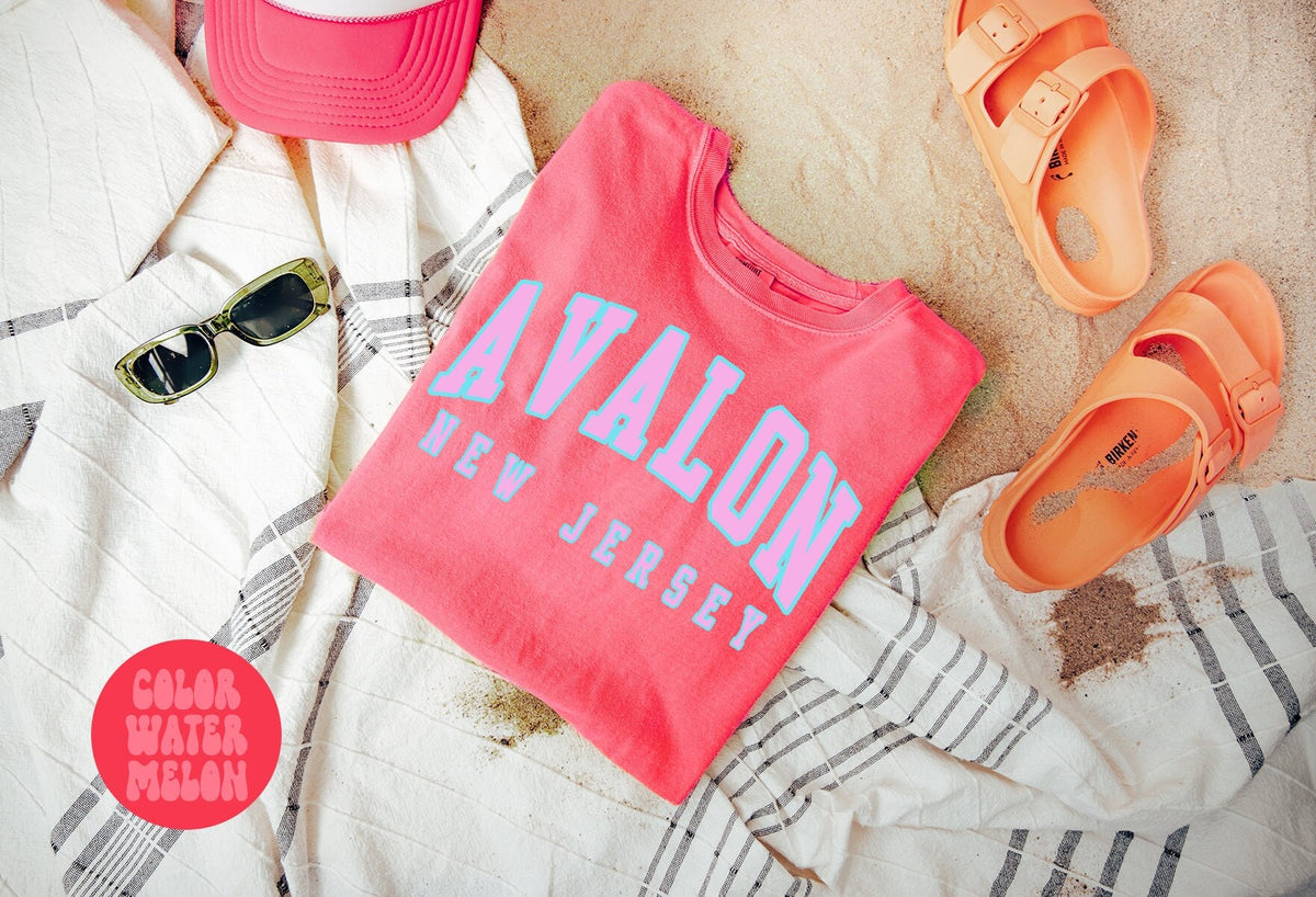 Avalon New Jersey NJ Trip Vacation Shirt Girls Trip Gifts for Her Comfort Colors Tshirt Crewneck Tee Women Jersey – Bold Style · Perfect For Daily Wear