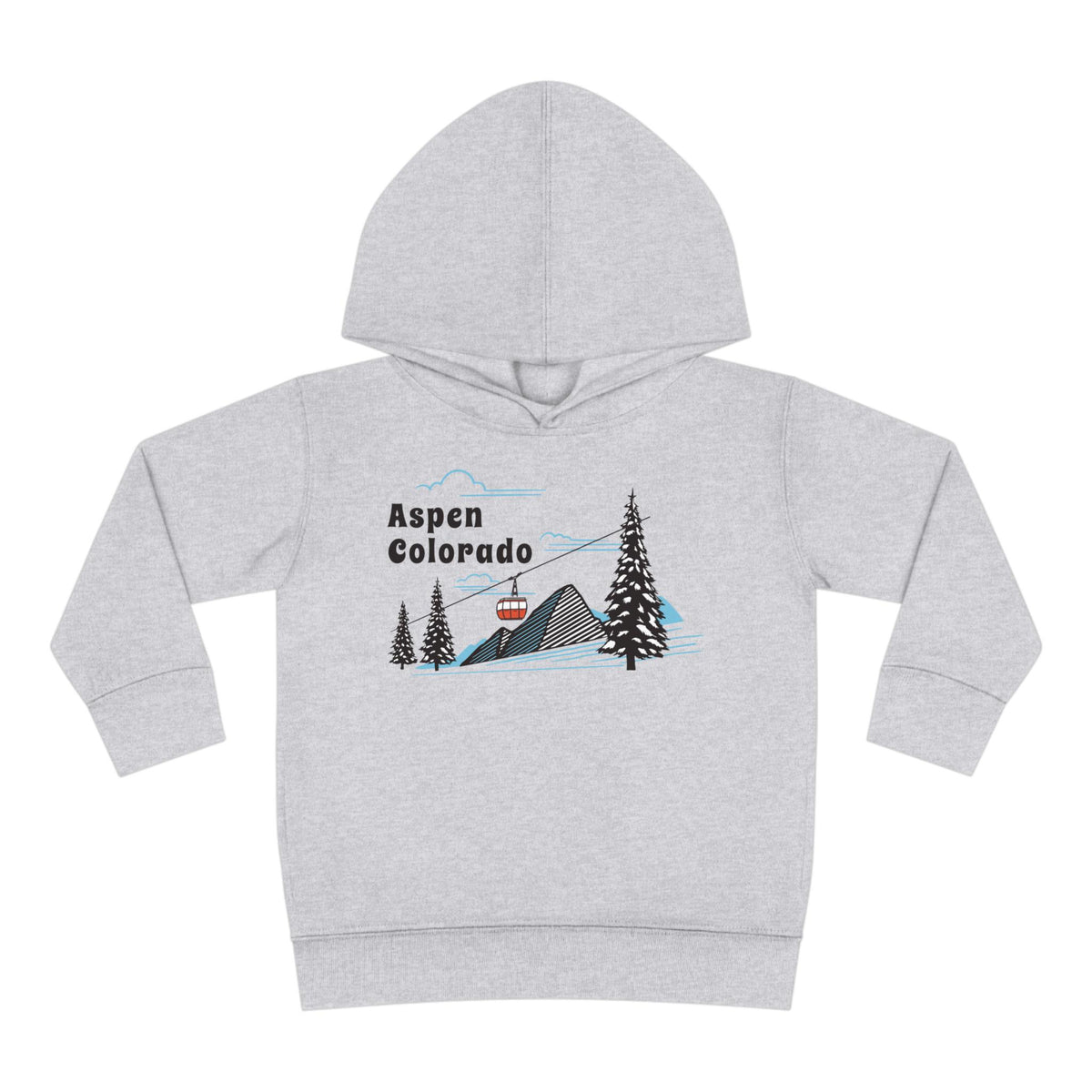 Aspen Colorado Toddler Hoodie Unisex Mountain Aspen Gondola Fleece Pullover Sweatshirt Kids Hooded Jumper Colorado Souvenir Hoodie – Cozy Vibes · High-Quality Print
