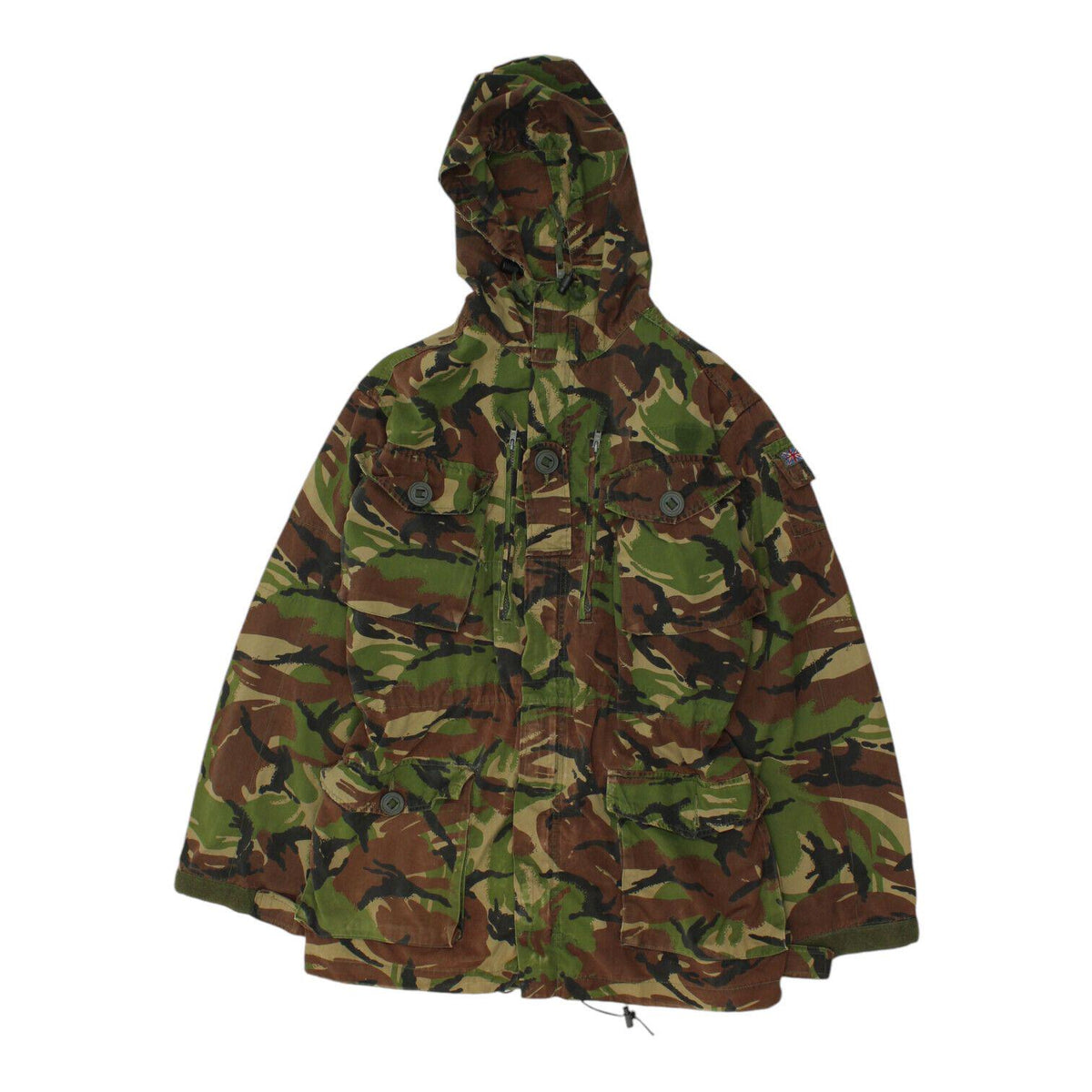 Vintage Mens Green Camouflage Hooded Coat High End Army Jacket VTG Graphic Tee – Bold Style · Perfect For Daily Wear