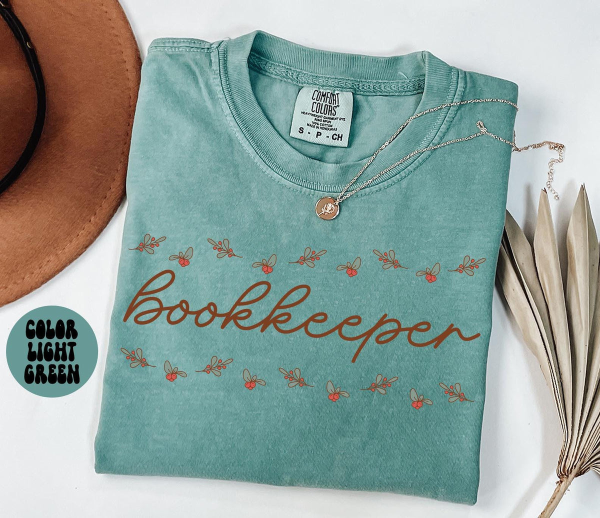 BOOKKEEPER Christmas Shirt BOOKKEEPER Shirt Gifts Holly Shirt Comfort Colors Tshirt Crewneck Tee Women Graphic Tee – Bold Style · Trending Graphic Apparel