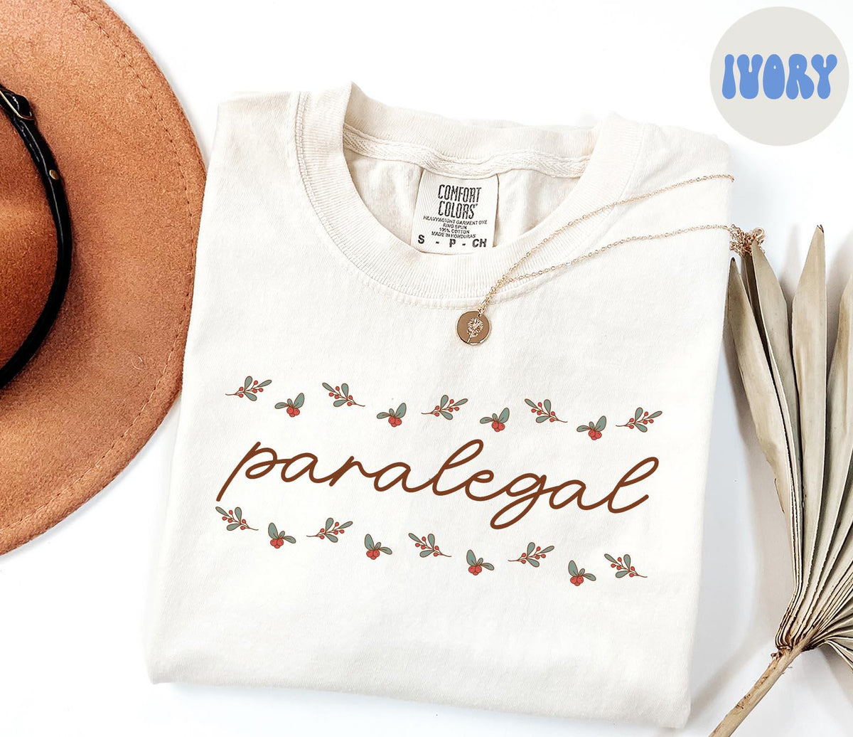 Paralegal Christmas Shirt Paralegal Shirt Gifts Holly Shirt Comfort Colors Tshirt Crewneck Tee Women Graphic Tee – Easygoing Wear · Top Pick For Any Outfit