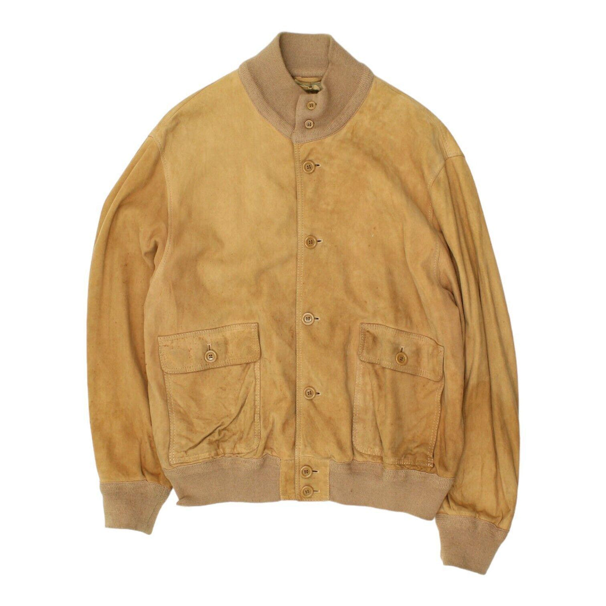 GM Sport Mens Camel Tan Leather Suede Jacket Vintage High End Western VTG Graphic Tee – Warm & Stylish · Perfect For Daily Wear