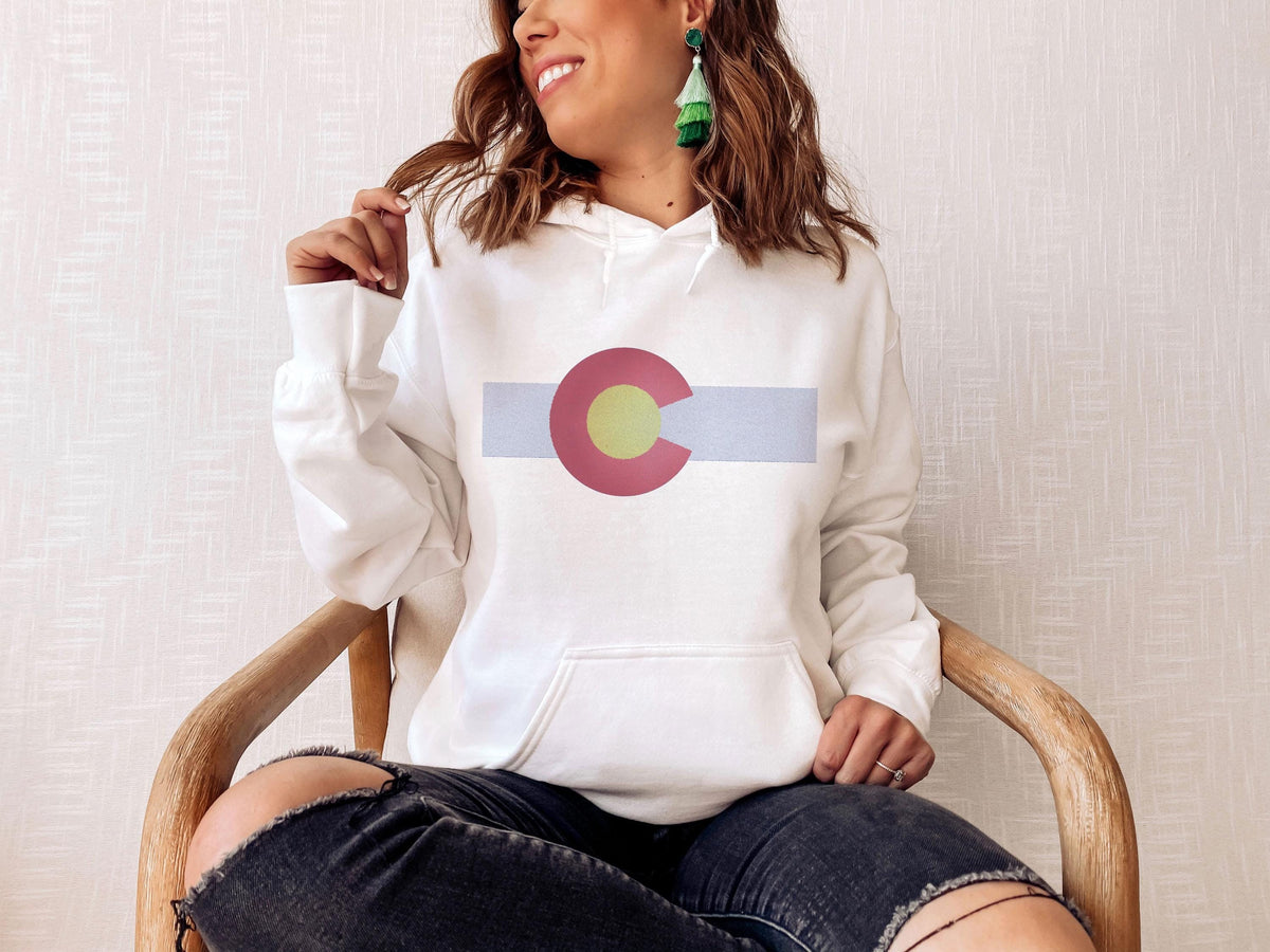 Colorado Hoodie State Flag Design Adult Unisex Colorado Sweatshirt Personalization Available Hoodie – Fan Favorite · Trending Graphic Apparel
