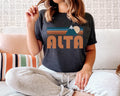 Alta Utah Shirt Retro Mountain Unisex Alta TShirt Personalization Available Graphic Tee – Warm & Stylish · Great Gift For Fans