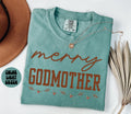 Godmother Christmas Shirt Christmas Gifts Comfort Colors Funny Tshirt Crewneck Tee Women Graphic Tee – Cozy Vibes · Perfect For Daily Wear