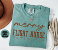 Flight Nurse Christmas Shirt Christmas Gifts Comfort Colors Funny Tshirt Crewneck Tee Women Graphic Tee – Everyday Comfort · Perfect For Daily Wear