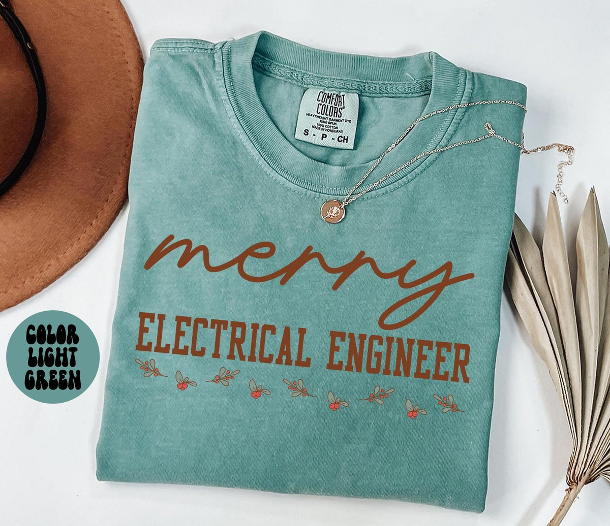 Electrical Engineer Christmas Shirt Christmas Gifts Comfort Colors Funny Tshirt Crewneck Tee Women Graphic Tee – Premium Graphic · Perfect For Daily Wear