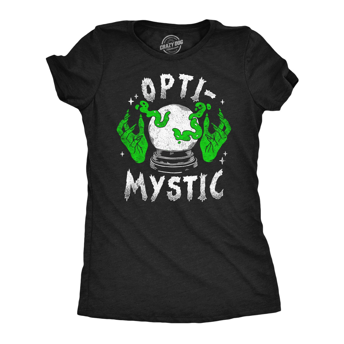 Witch Shirt Pagan Shirt Occult Shirt Womens Funny T shirt Witch Shirt Salem Shirts Vintage Tee Fortune Teller OptiMystic Optimist Graphic Tee – Soft Feel · Perfect For Daily Wear