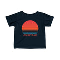 Asheville North Carolina Retro 80s Baby TShirt Infant Tee Asheville North Carolina Kid Apparel 80s Baby Gift Graphic Tee – Warm & Stylish · Great Gift For Fans