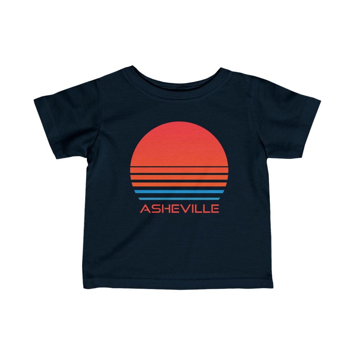 Asheville North Carolina Retro 80s Baby TShirt Infant Tee Asheville North Carolina Kid Apparel 80s Baby Gift Graphic Tee – Warm & Stylish · Great Gift For Fans