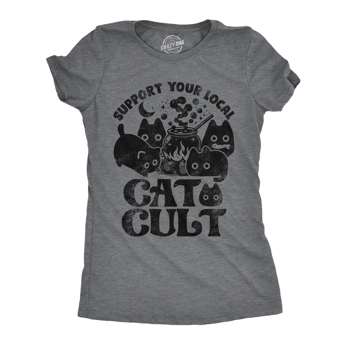 Support Your Local Cat Clut Halloween Shirts Cat Lover Witch Shirts Funny Reading Tee Black Cat Shirts Salem Shirts Cauldron Shirts Graphic Tee – Bold Style · Top Pick For Any Outfit