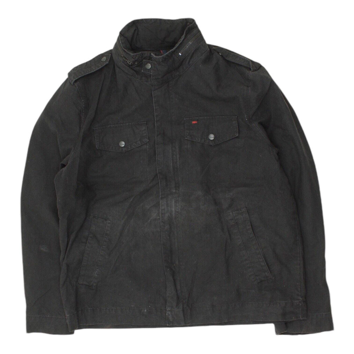 Levis Mens Black Cotton Utility Jacket Vintage Retro US Designer VTG Graphic Tee – Aesthetic Look · Trending Graphic Apparel