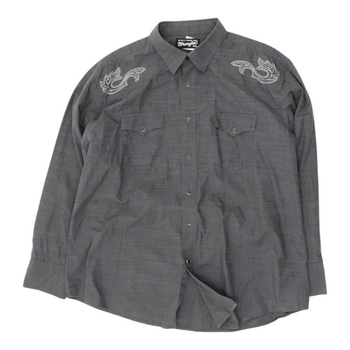 Wrangler Mens Grey Popper Fastening Shirt Vintage Designer Western Cowboy VTG Graphic Tee – Fan Favorite · Great Gift For Fans