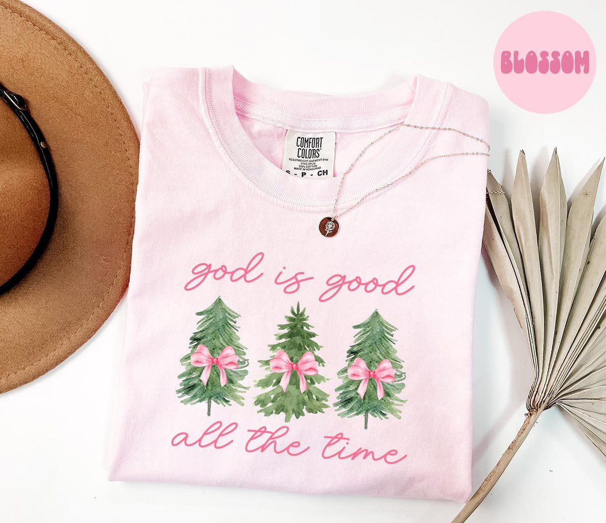 God Is Good All the Time Christmas Shirt Christian Shirt Bible Verse Gifts Pink Christmas Shirt Faith Based Jesus Women Tshirt Graphic Tee – Warm & Stylish · Trending Graphic Apparel