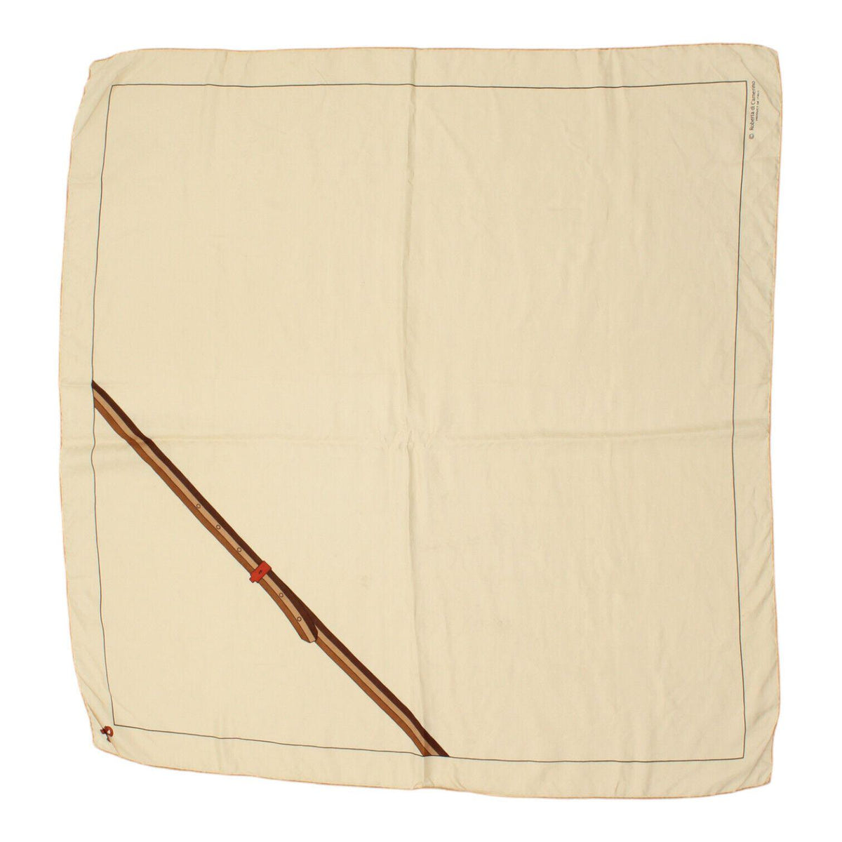 Roberta Di Camerino Womens Beige Foulard Scarf Vintage High End Designer VTG Graphic Tee – Everyday Comfort · Top Pick For Any Outfit