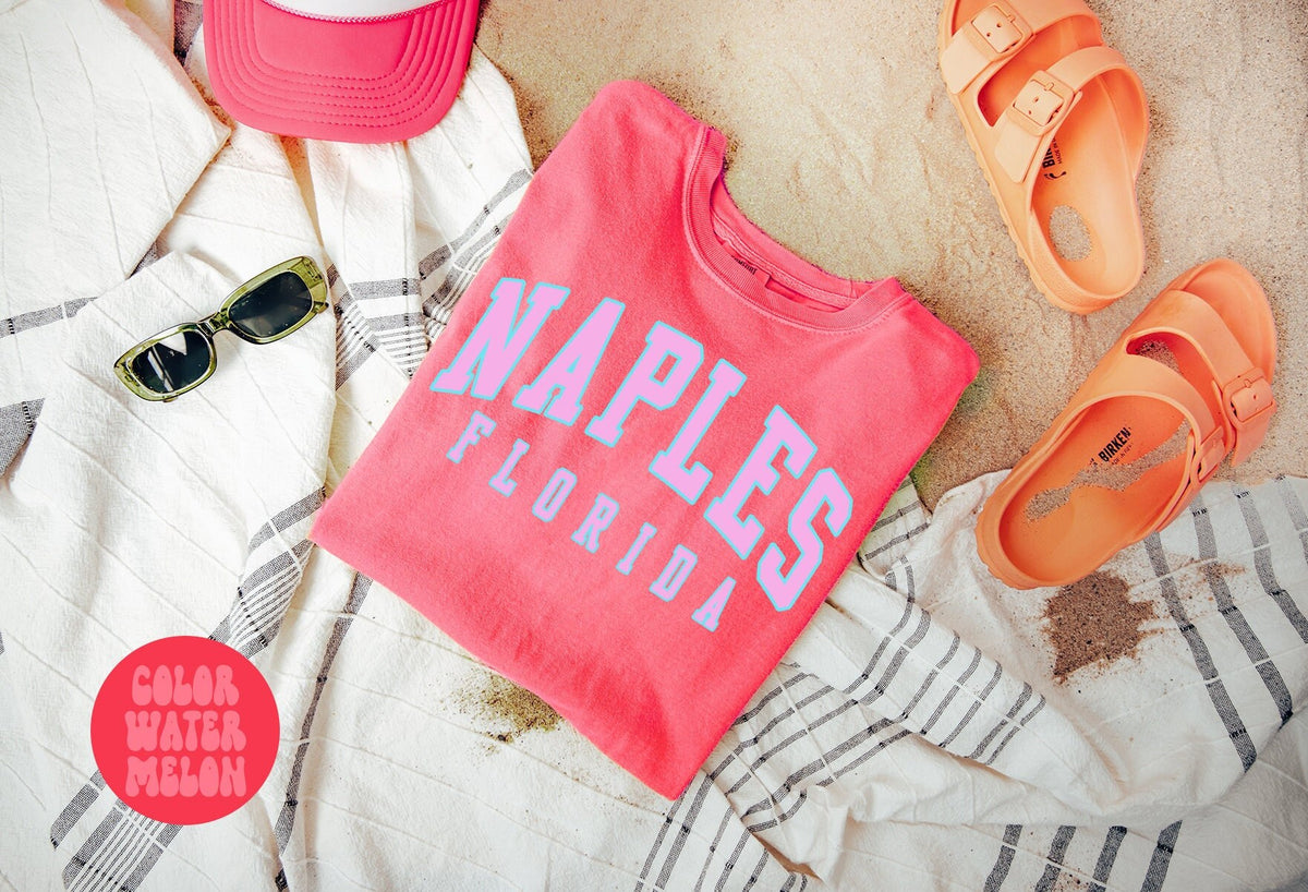 Naples Florida Trip Vacation Shirt Girls Trip Gifts for Her Comfort Colors Tshirt Crewneck Tee Women Graphic Tee – Bold Style · Trending Graphic Apparel