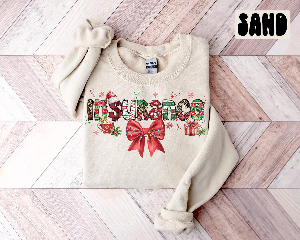 Insurance Sales Agent Christmas Sweatshirt Insurance Agent Christmas Gifts Insurance Agent Christmas Crewneck Sweater Shirt Women Her Sweatshirt – Soft Feel · High-Quality Print