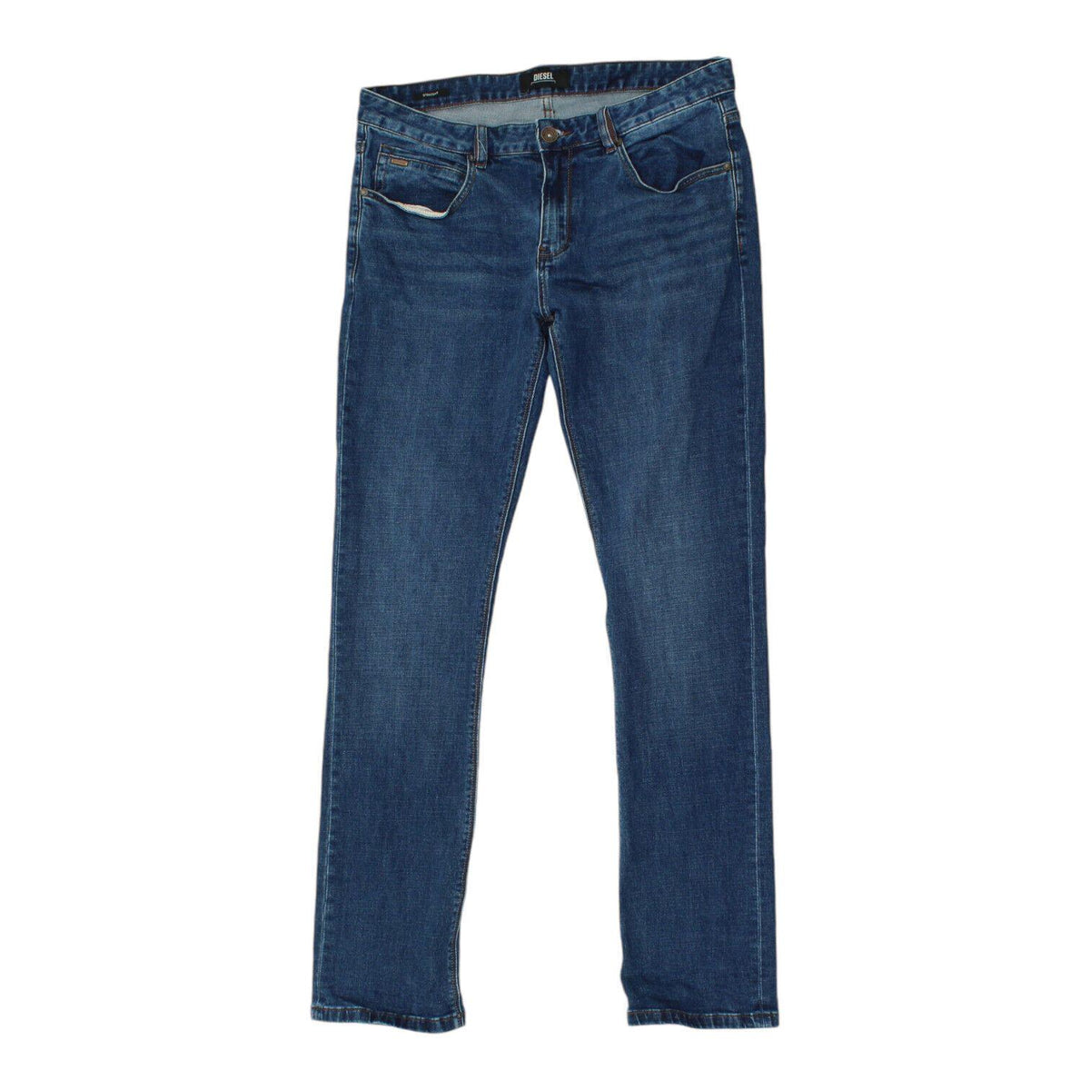 Diesel Mens Dark Blue Straight Jeans Vintage High End Luxury Designer Denim Graphic Tee – Warm & Stylish · Perfect For Daily Wear