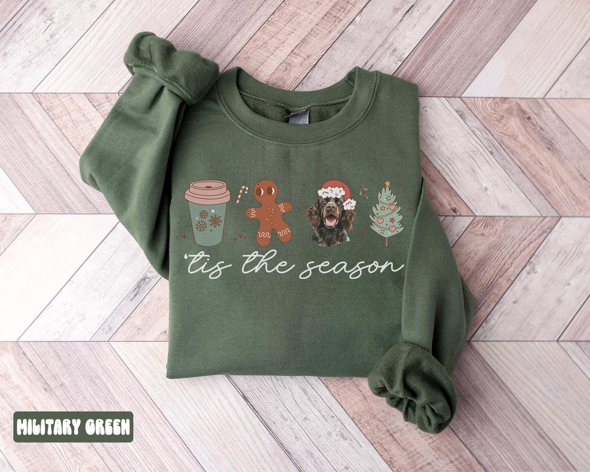 Boykin Spaniel Dog Mom Christmas Sweatshirt Boykin Spaniel Christmas Gifts Boykin Spaniel Christmas Crewneck Sweater Shirt Women Sweatshirt – Fan Favorite · Trending Graphic Apparel