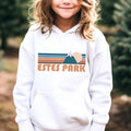 Estes Park Colorado Youth Hoodie Retro Mountain Estes Park Youth Sweatshirt Personalization Available Hoodie – Aesthetic Look · Perfect For Daily Wear