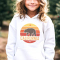 California Youth Hoodie Retro California Bear Youth Sweatshirt Personalization Available Hoodie – Cozy Vibes · High-Quality Print