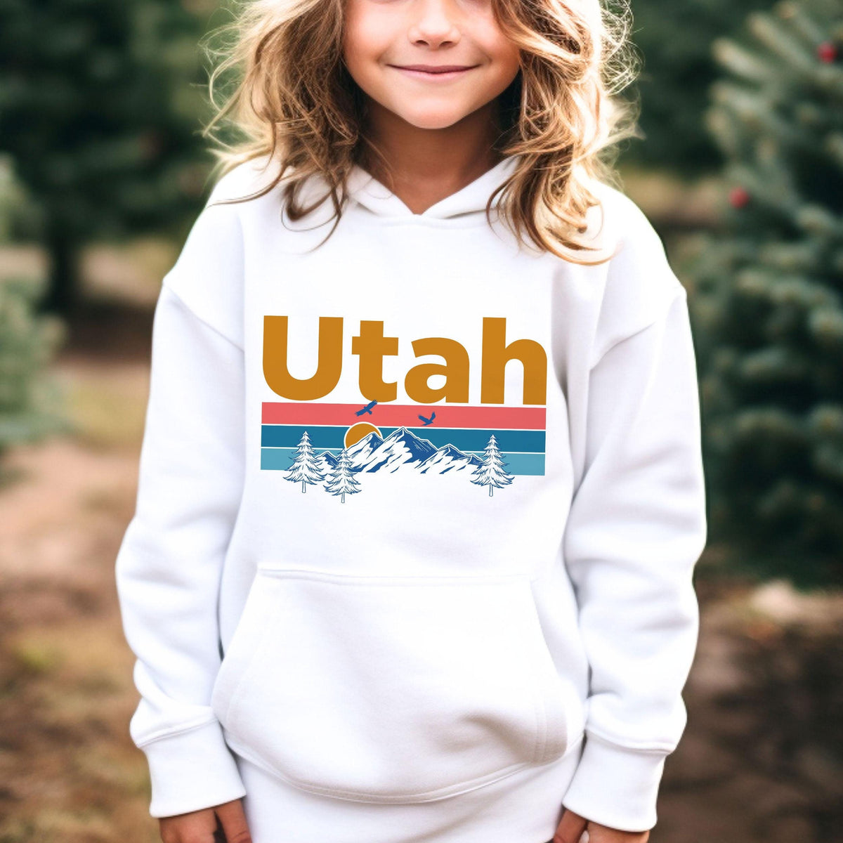 Utah Youth Hoodie Mountain Sunset Utah Youth Sweatshirt Personalization Available Hoodie – Warm & Stylish · Must-Have Style