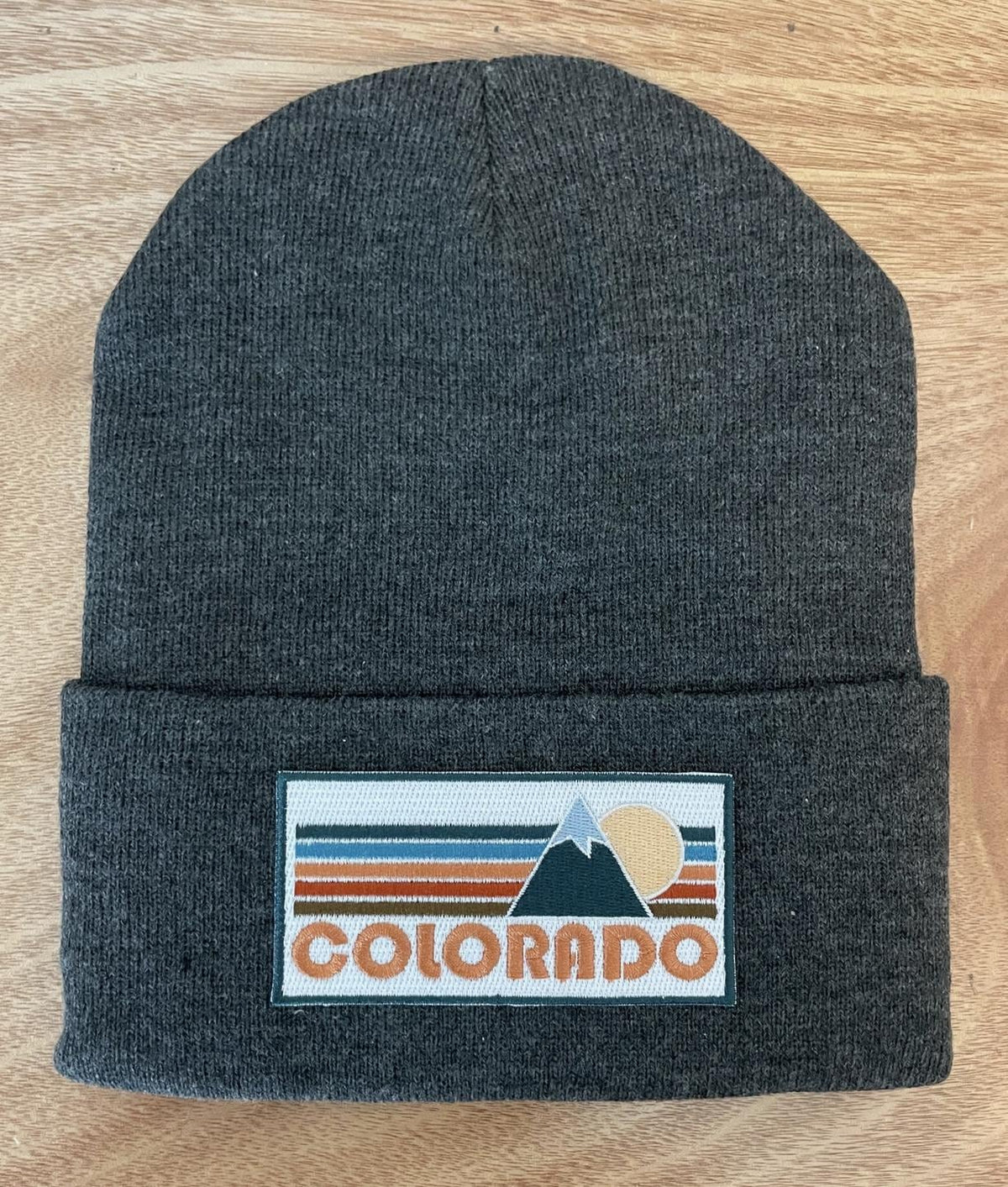 Colorado Beanie Adult Retro Mountain Colorado Knit Hat Graphic Tee – Bold Style · Perfect For Daily Wear