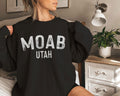 Moab Utah Sweatshirt Paint Text Moab Sweatshirt Personalization Available Sweatshirt – Easygoing Wear · High-Quality Print