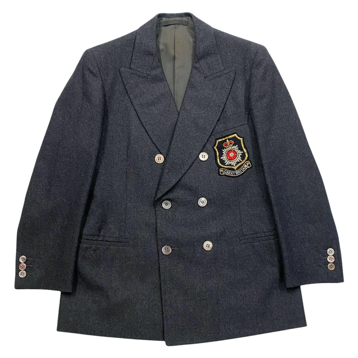 Crombie Great Britain Military Style Blazer Jacket Vintage Designer Grey VTG Graphic Tee – Premium Graphic · Great Gift For Fans