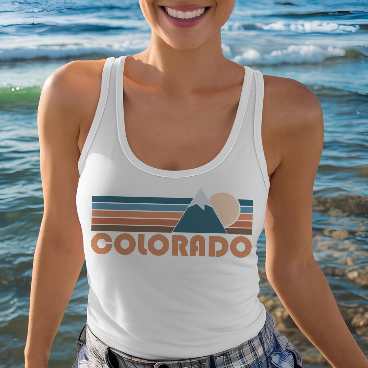 Colorado Women39s Tank Women39s Racerback Colorado Tank Top Personalization Available Tank Top – Easygoing Wear · Must-Have Style