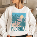 Florida Sweatshirt Unisex Retro Beach Florida Crewneck Sweatshirt Personalization Available Sweatshirt – Easygoing Wear · Trending Graphic Apparel