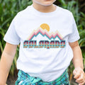 Colorado Toddler T Shirt Retro Mountain Unisex Colorado Toddler TShirt Personalization Available Graphic Tee – Easygoing Wear · High-Quality Print