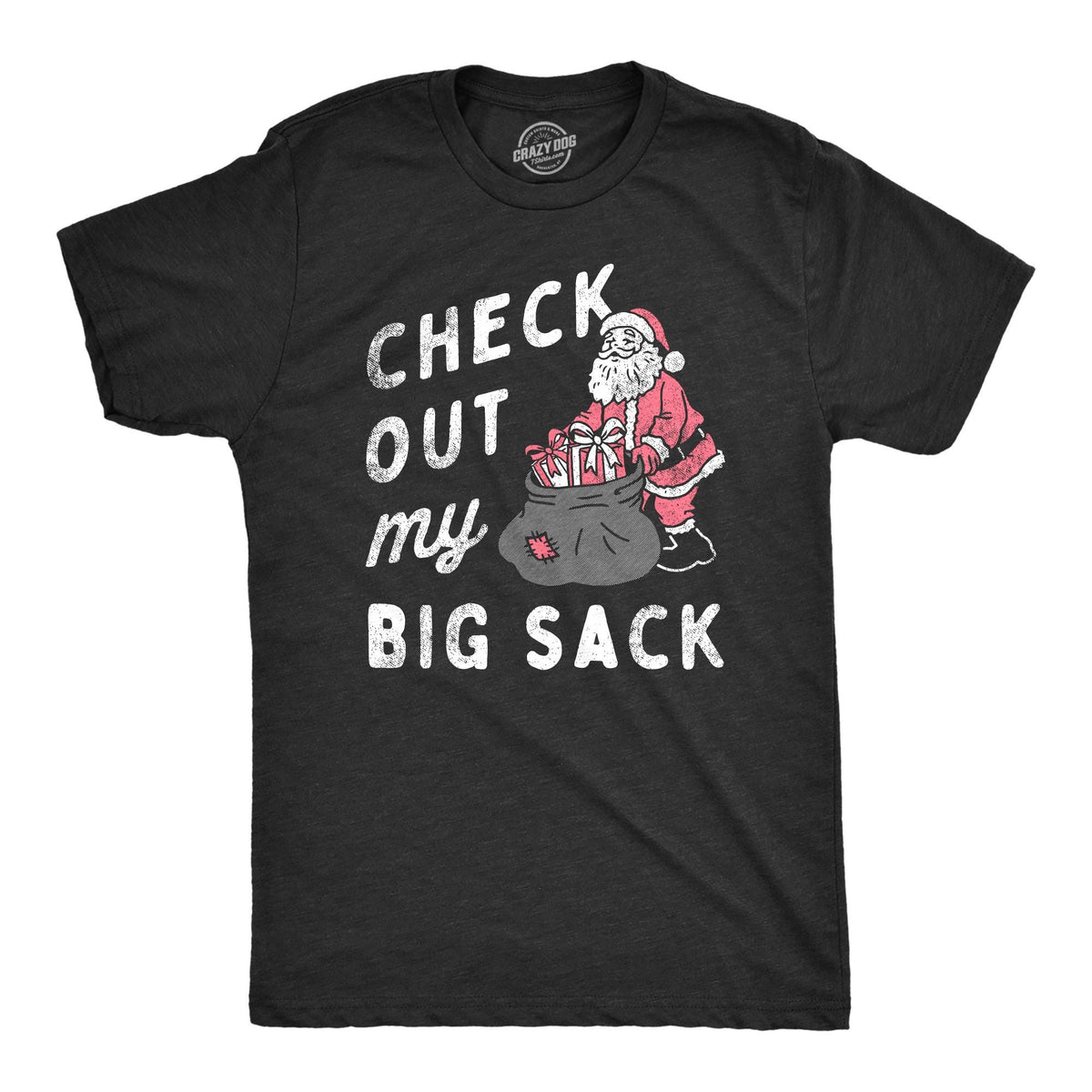 Rude Christmas Shirt Check Out My Sack Vintage Santa Christmas Funny T Shirt Xmas Rude Christmas Tee Offensive Xmas Giftsm Innuendo Graphic Tee – Everyday Comfort · High-Quality Print