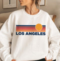 Los Angeles California Sweatshirt Retro Sun Unisex Los Angeles Vintage Inspired Warm Pullover Jumper Personalization Available Sweatshirt – Soft Feel · High-Quality Print
