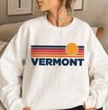 Vermont Sweatshirt Retro Sun Unisex Vintage Vermont Inspired Warm Pullover Jumper Personalization Available Sweatshirt – Premium Graphic · High-Quality Print