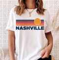 Nashville Tennessee TShirt Retro Sun Ombre Unisex Tee Vintage Tennessee Tee Mountain Sun Nashville Tee Tennessee Souvenir Shirt Graphic Tee – Cozy Vibes · High-Quality Print