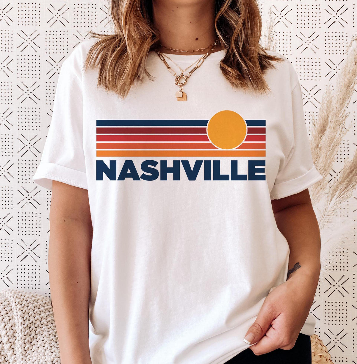 Nashville Tennessee TShirt Retro Sun Ombre Unisex Tee Vintage Tennessee Tee Mountain Sun Nashville Tee Tennessee Souvenir Shirt Graphic Tee – Cozy Vibes · High-Quality Print